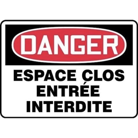 Accuform OSHA DANGER SAFETY SIGN CONFINED FRMCSP006VA FRMCSP006VA